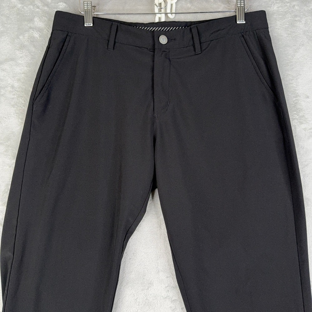 Primo Black Jogger Golf Pants Men's 34x29 Zip Ankle Performance Stretch Athletic